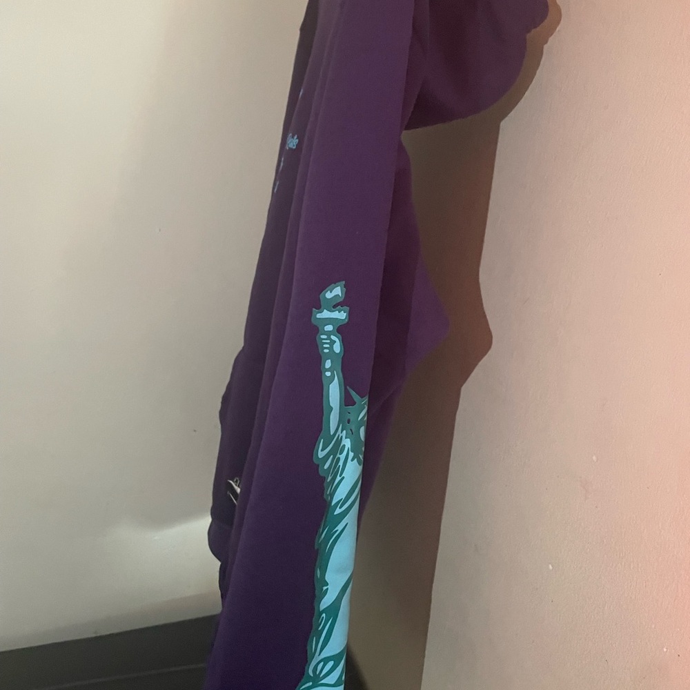 Purple Graphic Hoodie🟣: Great for any weather condition and Very comfortable